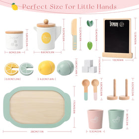 Masonbaby Lemonade Stand Cups support role-play serving and hand-eye coordination.