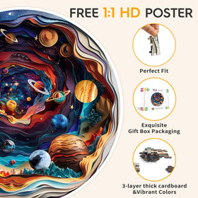 Masseruon giftable puzzle box includes 1:1 poster, ideal gift presentation.