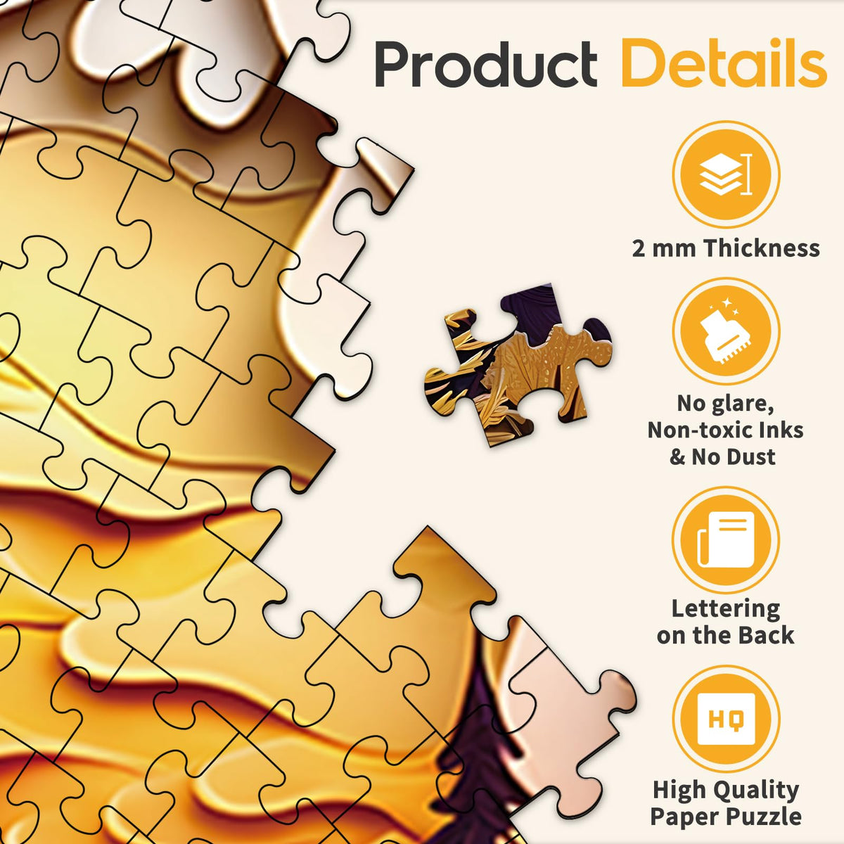 Masseruon round puzzle makes a thoughtful gift for puzzle lovers.