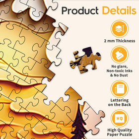 Masseruon round puzzle makes a thoughtful gift for puzzle lovers.