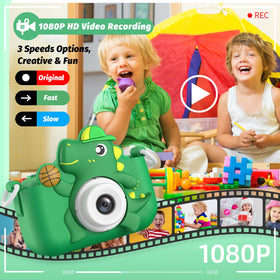 Masterbee Kids Camera digital zoom allows close-ups of nature and playtime moments.