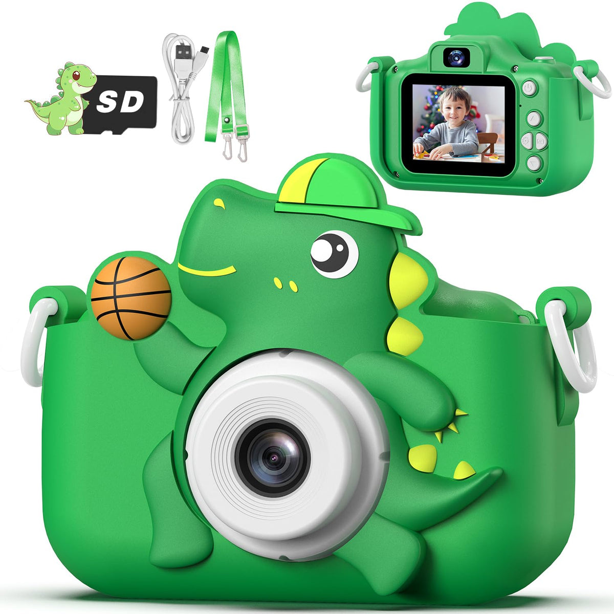 Masterbee Kids Camera front view highlights easy handling for budding photographers.