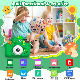 Masterbee Kids Camera screen and lens show clear viewing for confident shots.