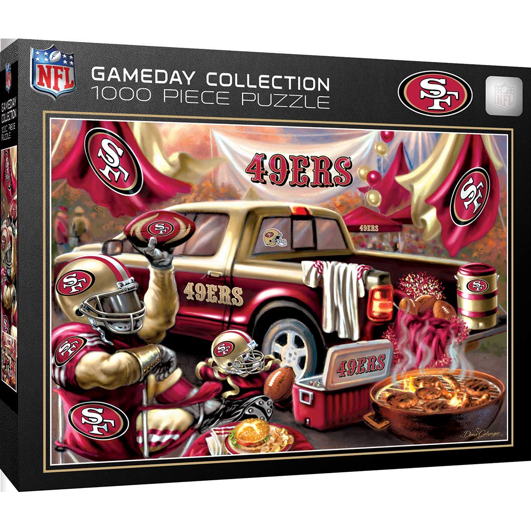 MasterPieces 1000-piece puzzle featuring NFL San Francisco 49ers for family fun