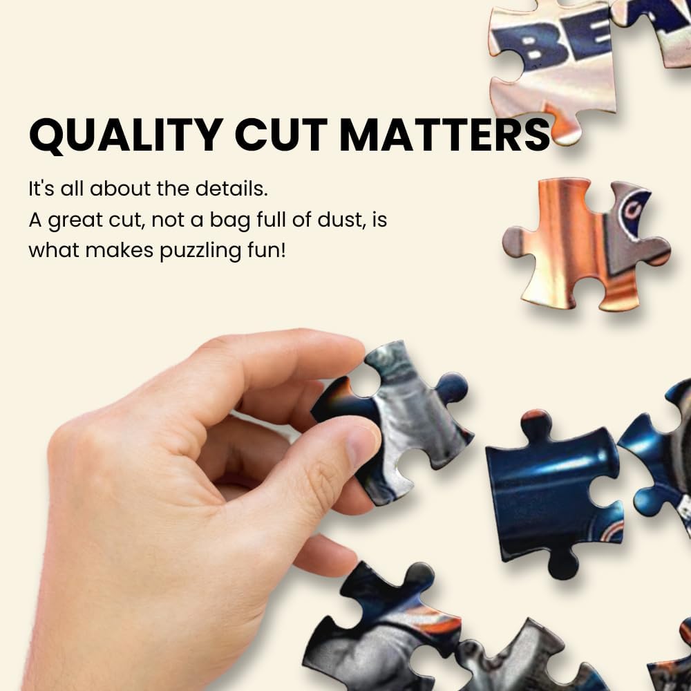 Masterpieces 1000-piece puzzle premium random-cut design for engaging builds.