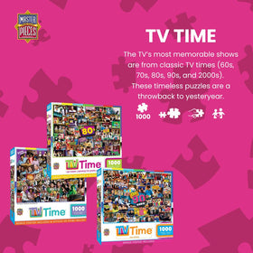 Masterpieces 2000s TV Shows puzzle provides nostalgic vibes for solo solving sessions.