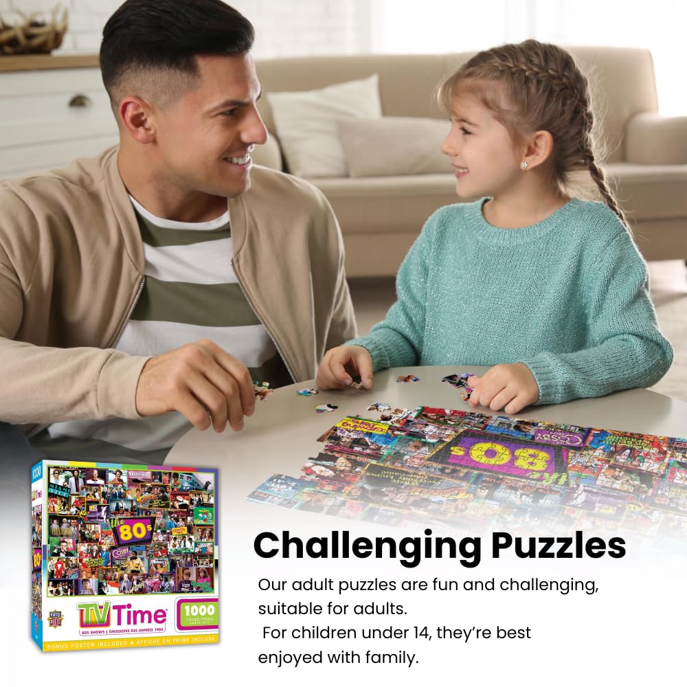 Masterpieces 2000s TV Shows puzzle features random cuts for a satisfying fit.