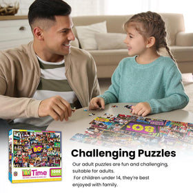 Masterpieces 2000s TV Shows puzzle features random cuts for a satisfying fit.