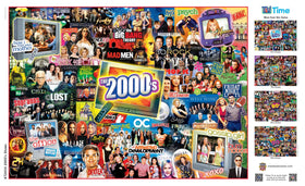Masterpieces 2000s TV Shows puzzle enhances focus and conversation during solves.