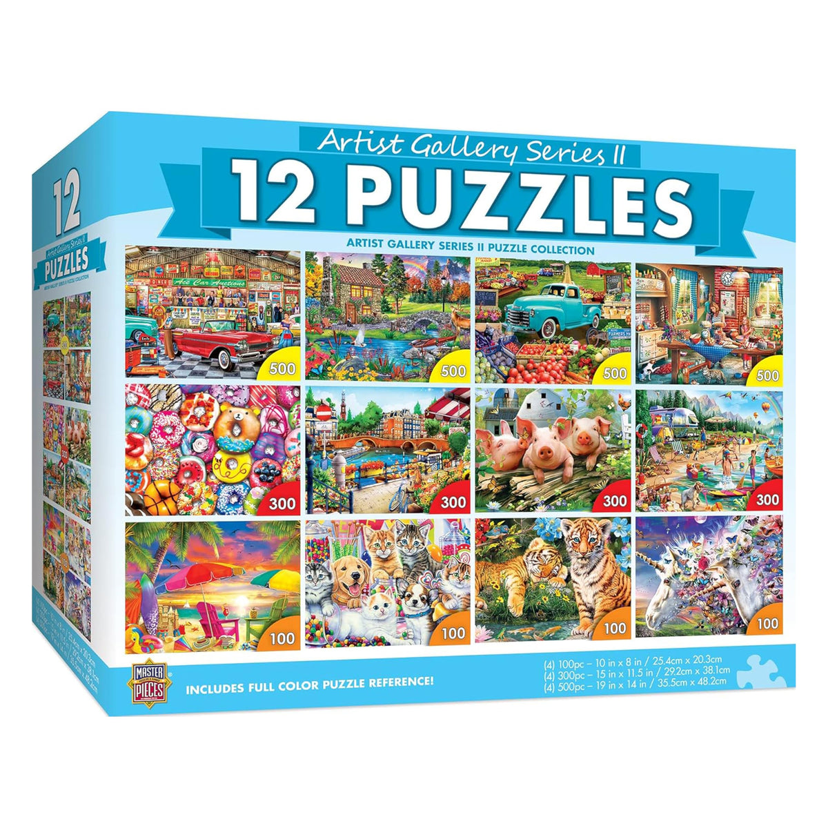 MasterPieces bundle 100pc forest lake puzzle enhances family time and focus.