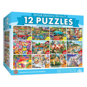 MasterPieces bundle 100pc forest lake puzzle enhances family time and focus.