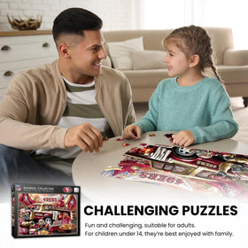 Masterpieces eco-friendly puzzle board materials emphasize sustainable crafting.