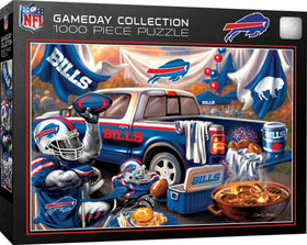 Masterpieces NFL Buffalo Bills puzzle front view displays bold team branding.