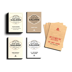 Masters of Mystery dinner party game board enables easy setup and engaging play