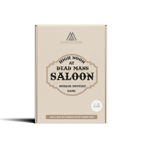 Masters of Mystery Western saloon scene for immersive social game nights