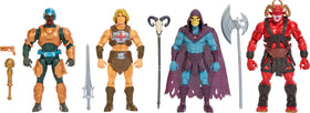 Masters of the Universe 4-pack group shot, display-ready figures inspired by the 2026 movie.