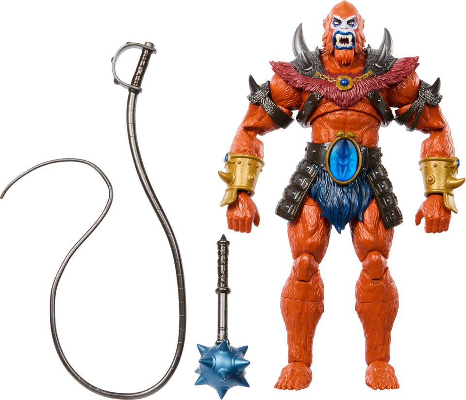 Masters of the Universe Beast Man armor detail with jeweled pieces for dramatic poses