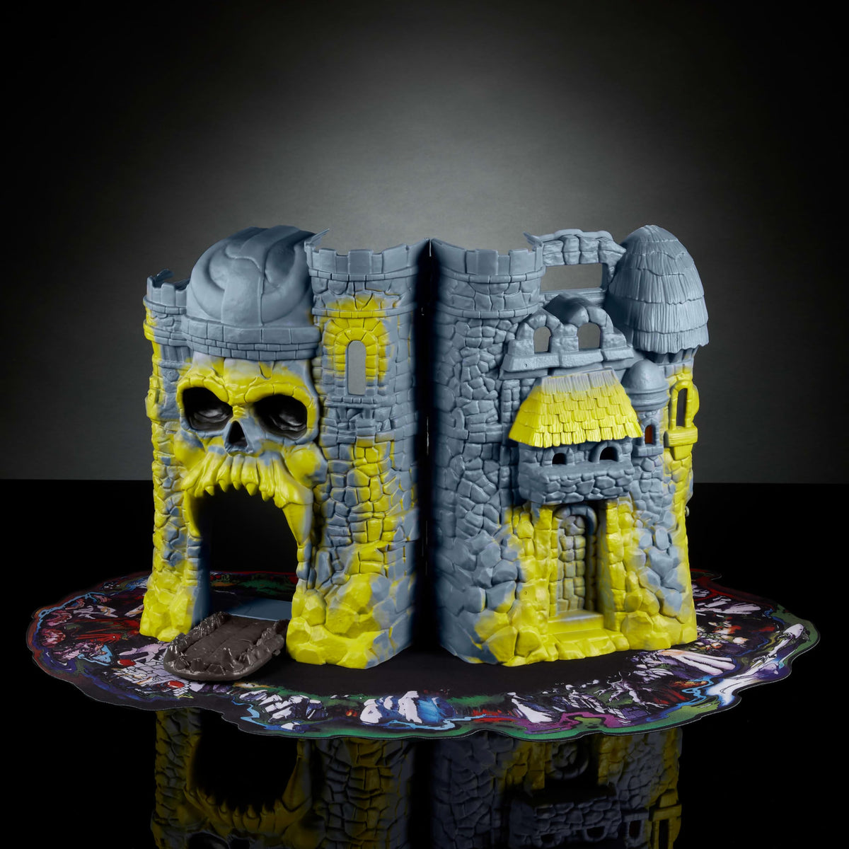 Masters of the Universe Castle Grayskull jawbridge open for interactive play