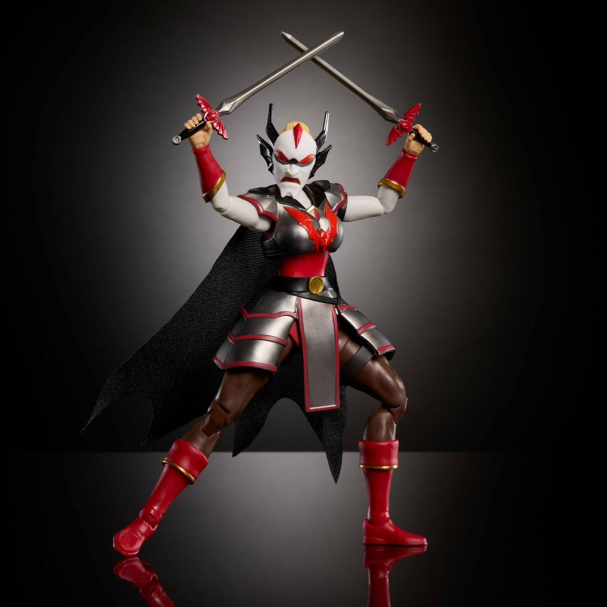 Removable armor enables quick scene changes and new looks.