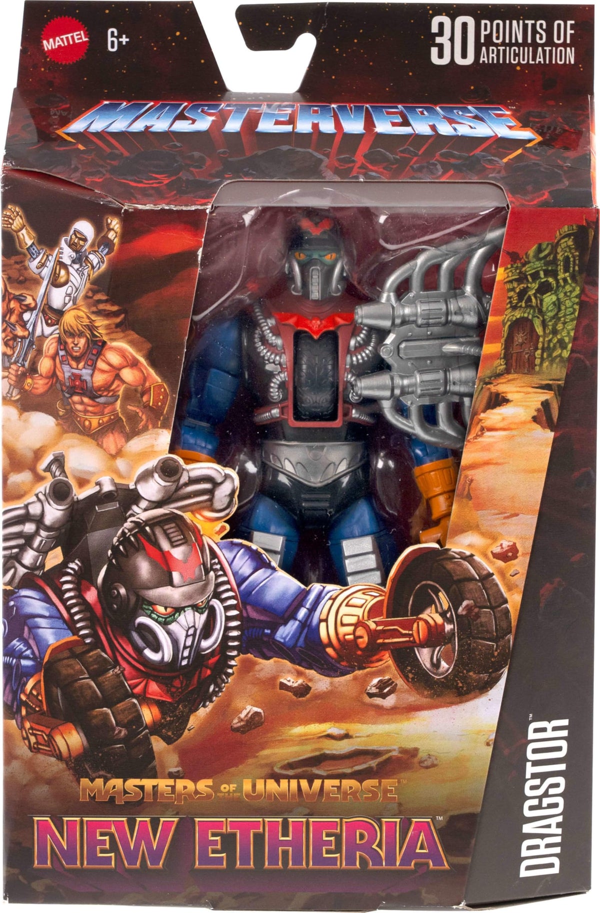 Dragstor wheel assembly enables transforming vehicle play.