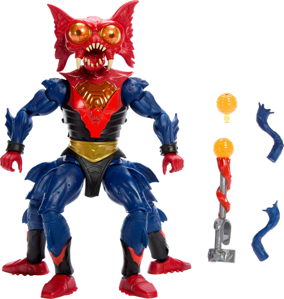 Masters of the Universe Mantenna 7-inch figure ready for display and collection