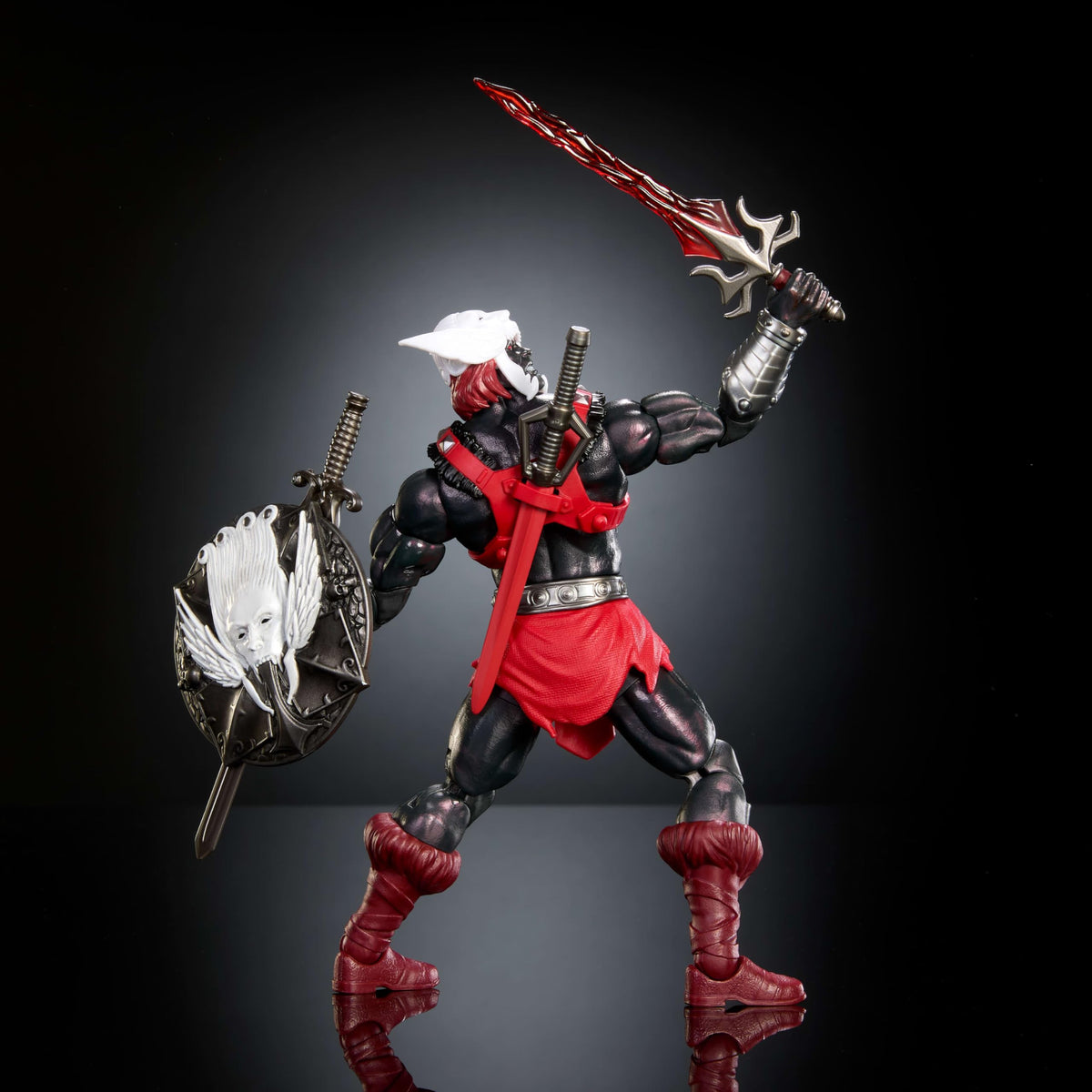 Packaging of Masters of the Universe Masterverse Anti-Eternia He-Man suitable for window display.