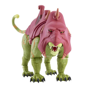 Masters of the Universe Masterverse Battle Cat with removable armor for dynamic display.