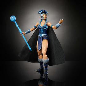 Masters of the Universe Evil-Lyn staff with glow orb for dramatic display.