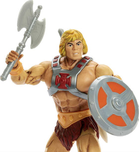 He-Man accessories include sword shield and axe for dynamic poses