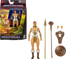 Masters of the Universe Masterverse Teela 7-inch figure, display-ready for dynamic posing.