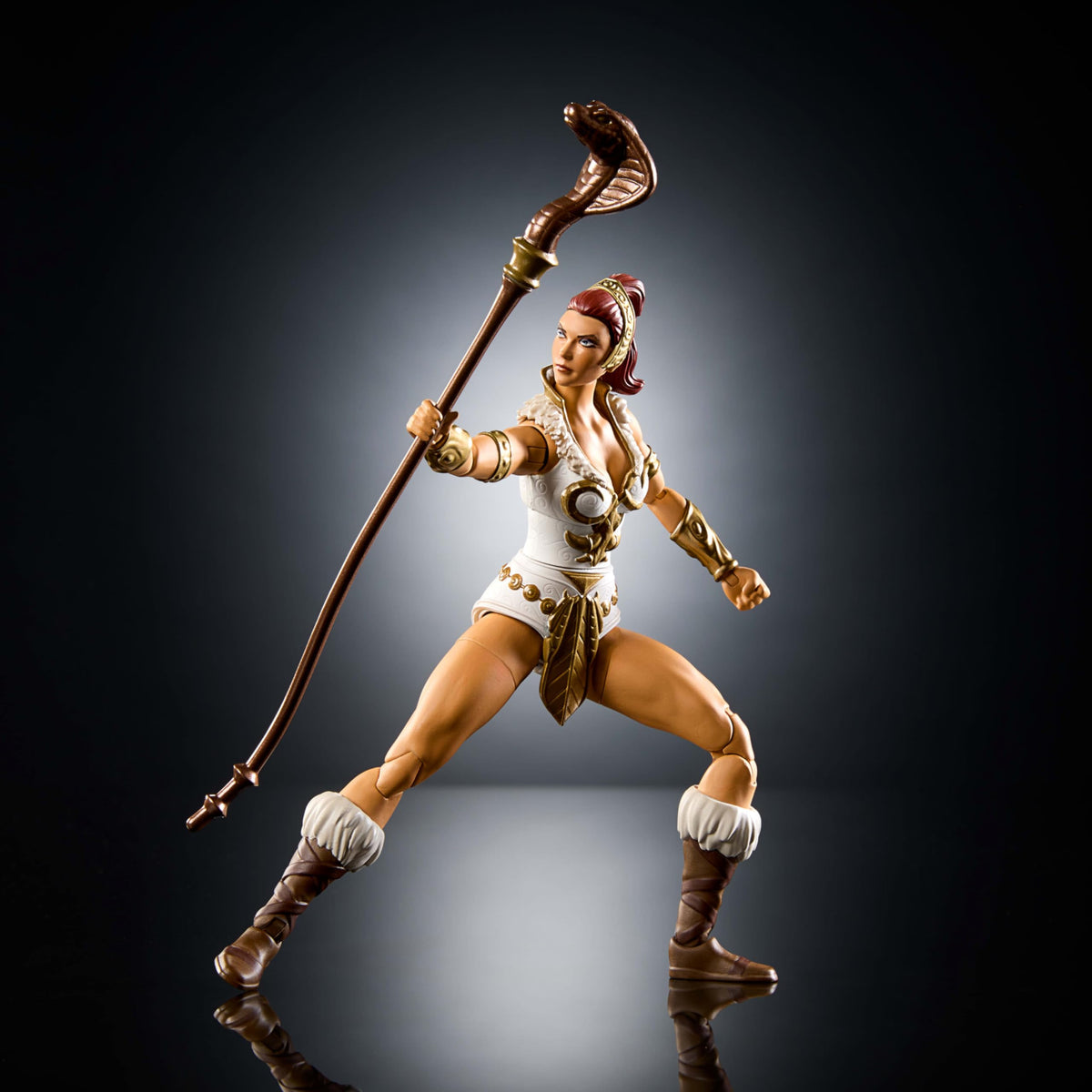 Teela with Mark Taylor inspired spear for authentic MOTU visuals.
