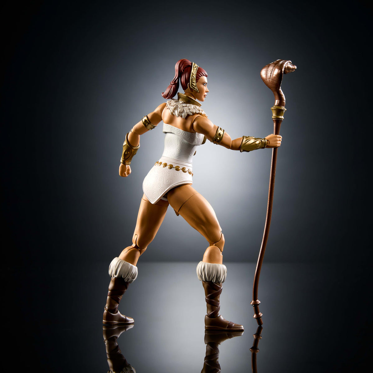 Teela shield and extra hands enable versatile posing options.