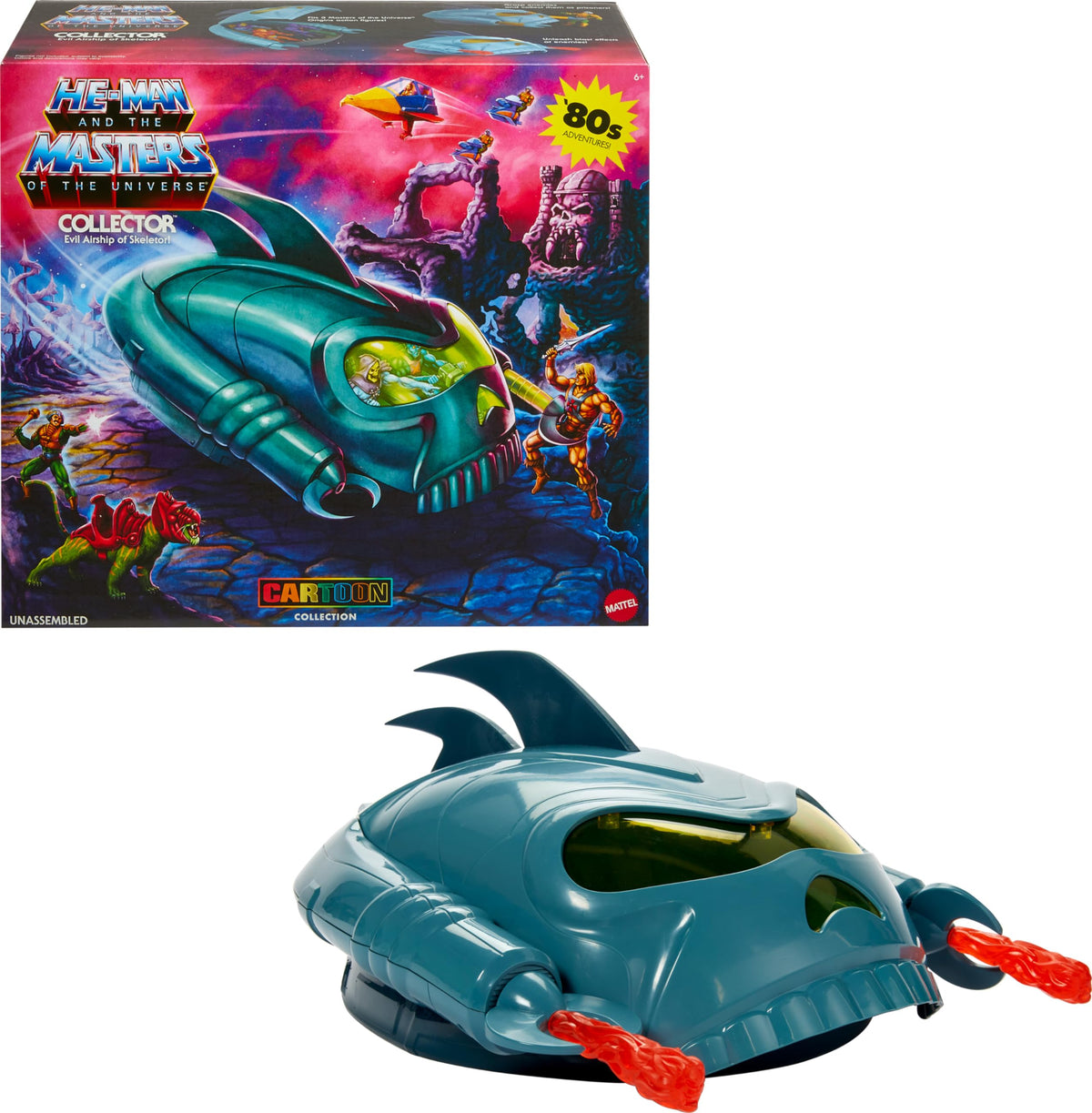 Masters of the Universe Origins collector vehicle front view for dramatic display and play