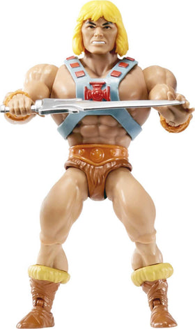 Masters of the Universe Origins He-Man five-and-a-half-inch scale fits on shelves