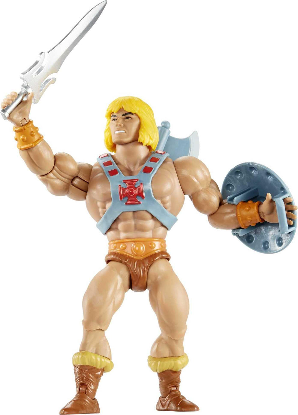 Masters of the Universe Origins He-Man harness removable detail supports customizable poses for action play