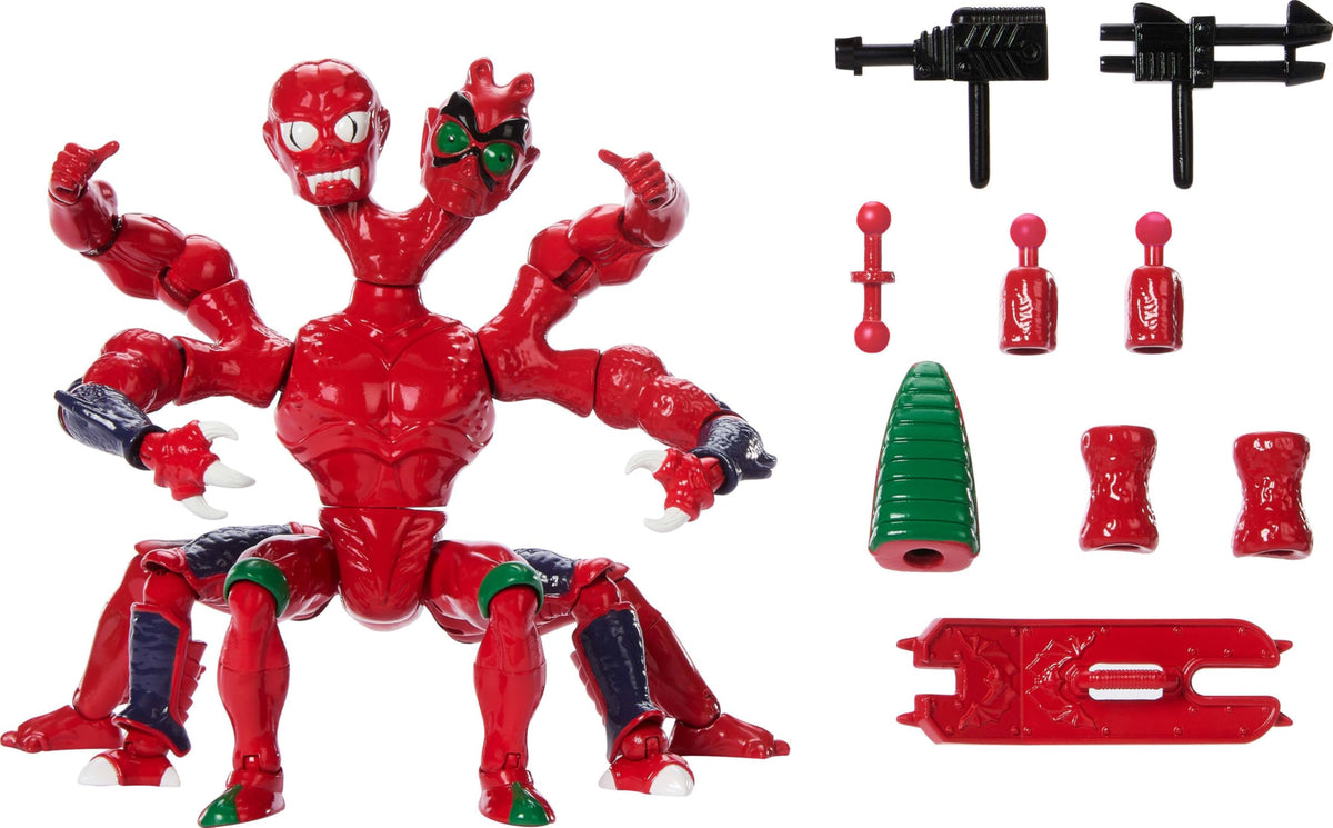 Masters of the Universe Modulok Deluxe assembly view showing modular parts for mix-and-match play