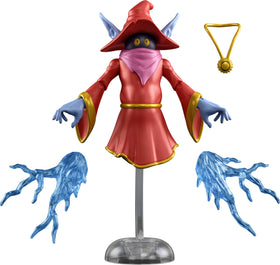 Masters of the Universe Origins Orko on a floating stand for dramatic display