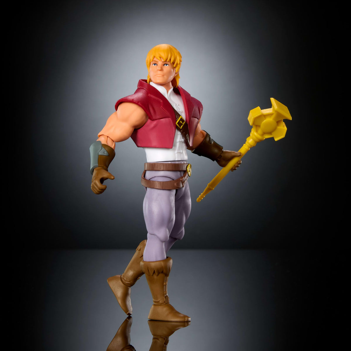 Origins Prince Adam ready for display on a collectors shelf.