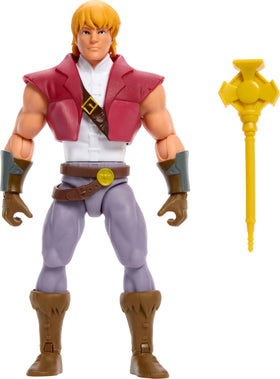 Masters of the Universe Origins Prince Adam figure for display and imaginative play.