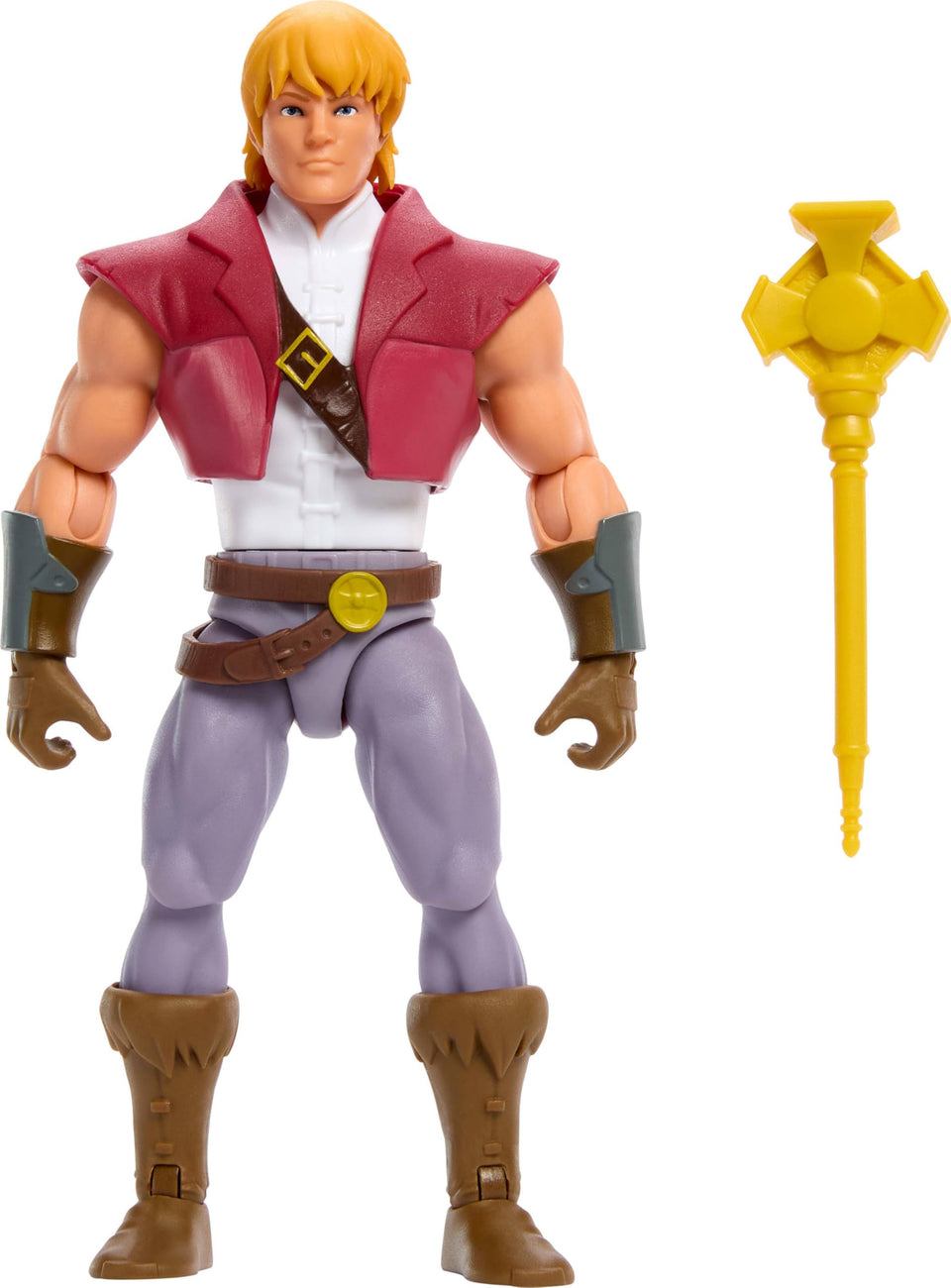 Masters of the Universe Origins Prince Adam figure for display and imaginative play.