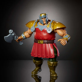 Masters of the Universe Origins Ram Man deluxe packaging and collector card, premium display value