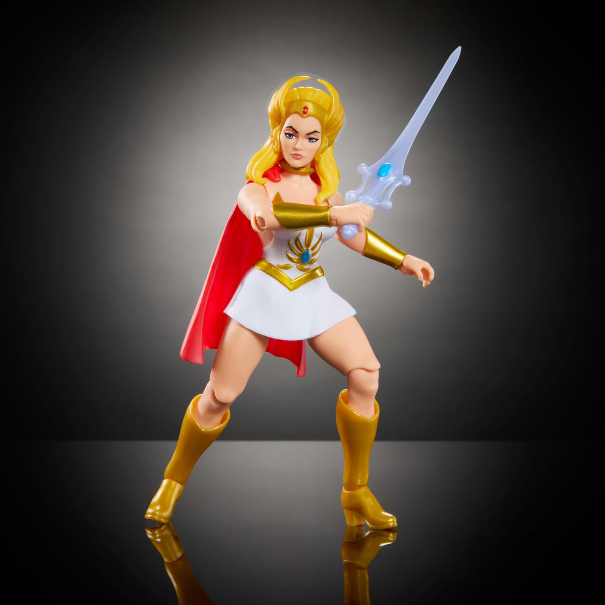 Articulation focused pose option invites dynamic action stances for She-Ra.