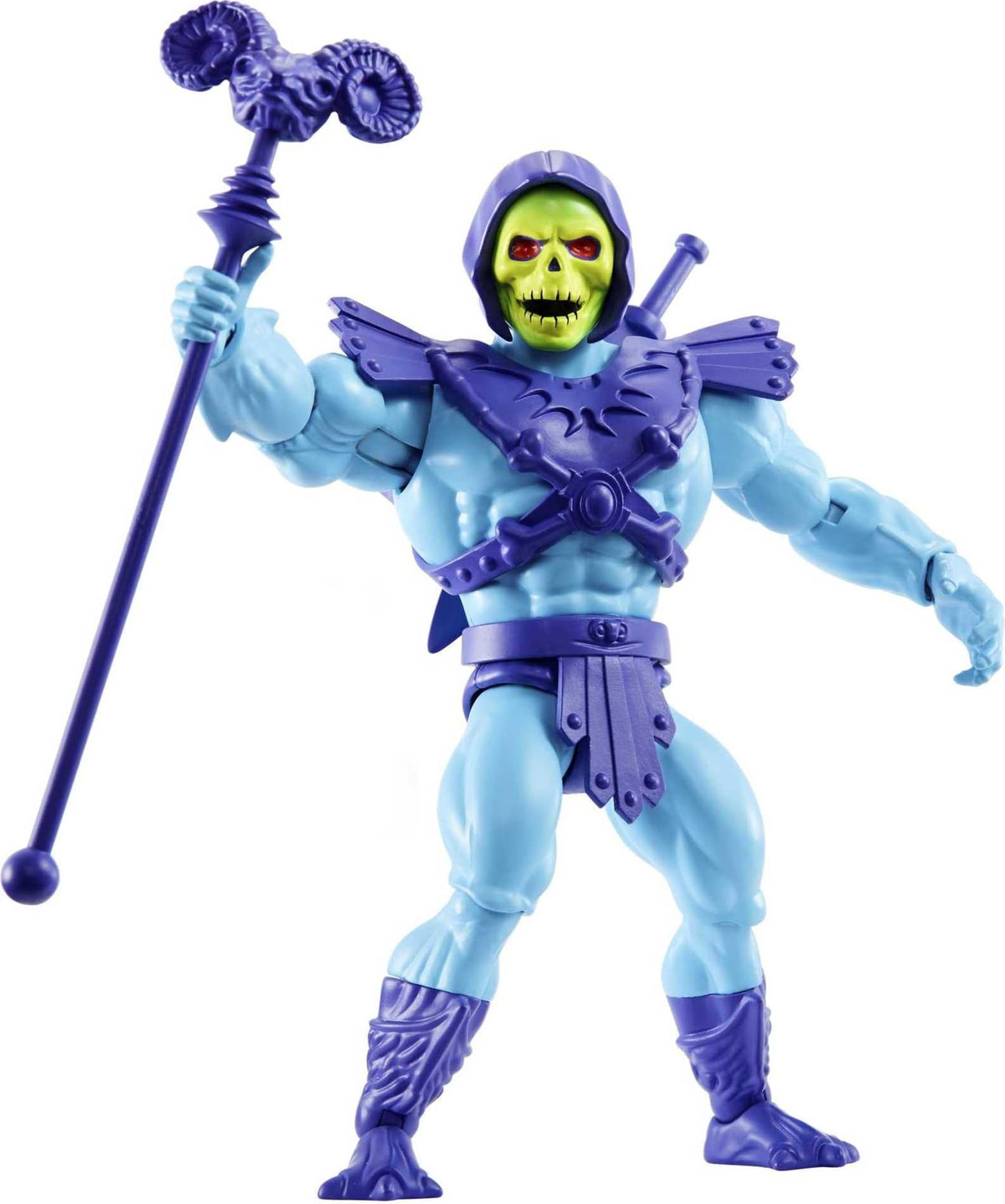 Skeletor in Origins line features 16 articulation points for action poses.
