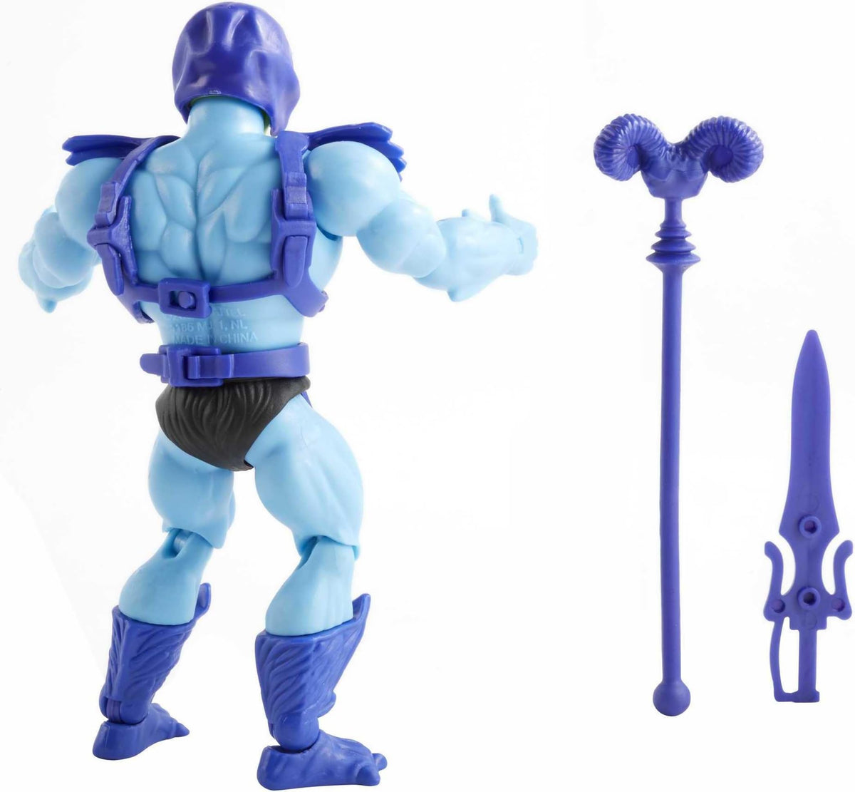Packaging and display-ready box for Masters of the Universe Origins Skeletor.