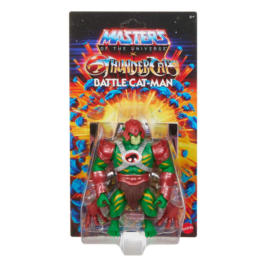 Armor details on Battle Cat-Man show joints for dynamic poses