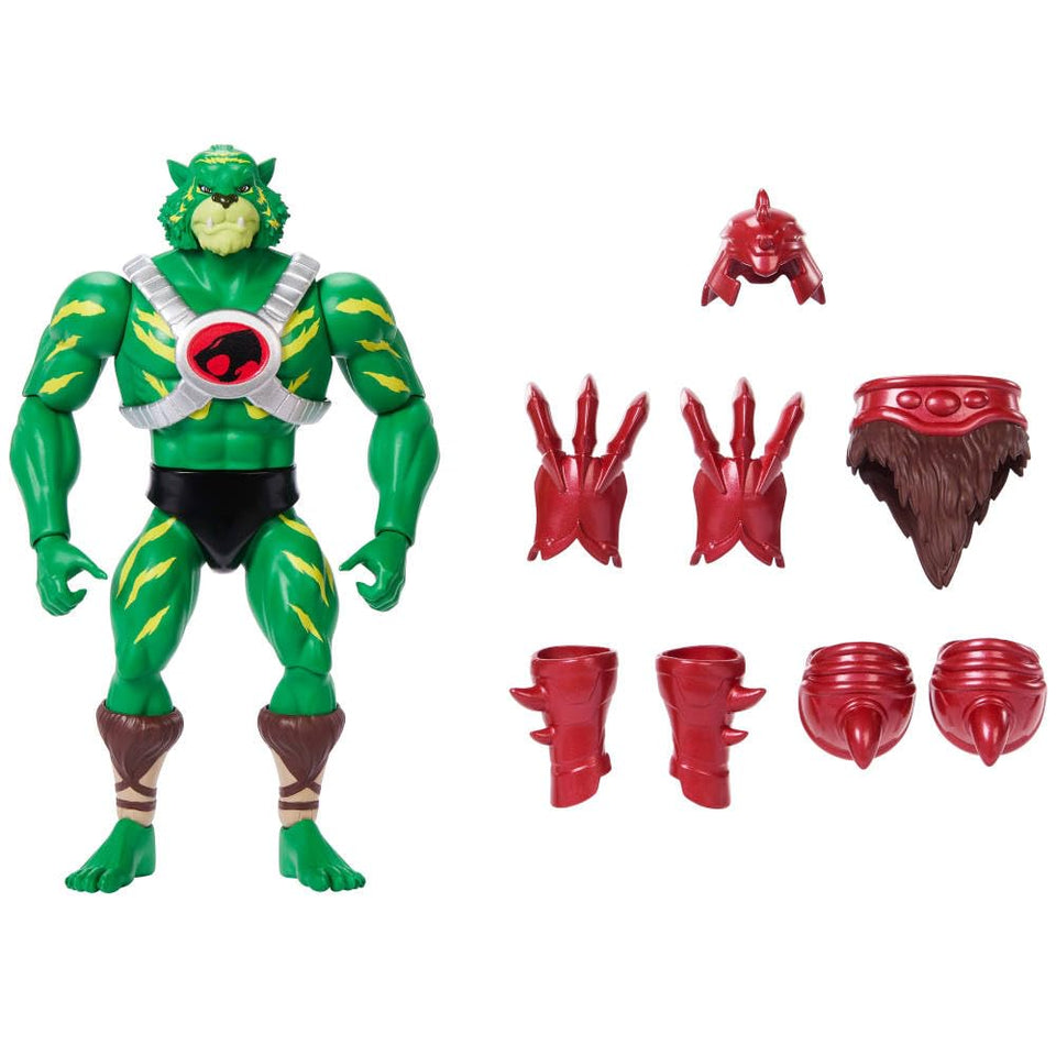Masters of the Universe Battle Cat-Man figure front view ideal for display and posing