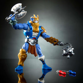 Panthro figure with axe accessory for dramatic battle scenes