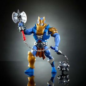 Panthro figure holding mace weapon for dynamic action poses