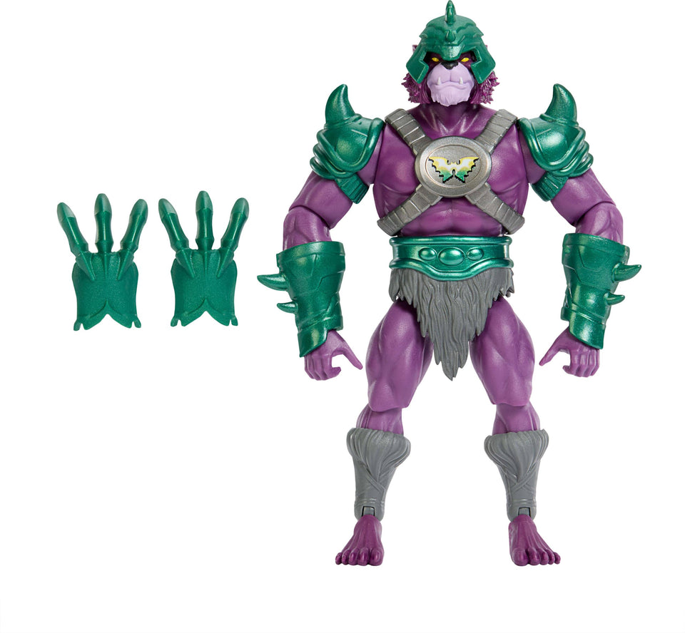 Masters of the Universe Panthor-Man battle claws ready for action display.