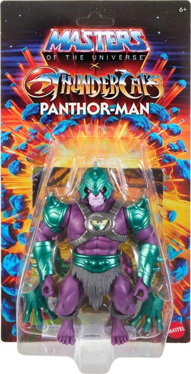 Display-ready packaging showcases the crossover hero Panthor-Man.